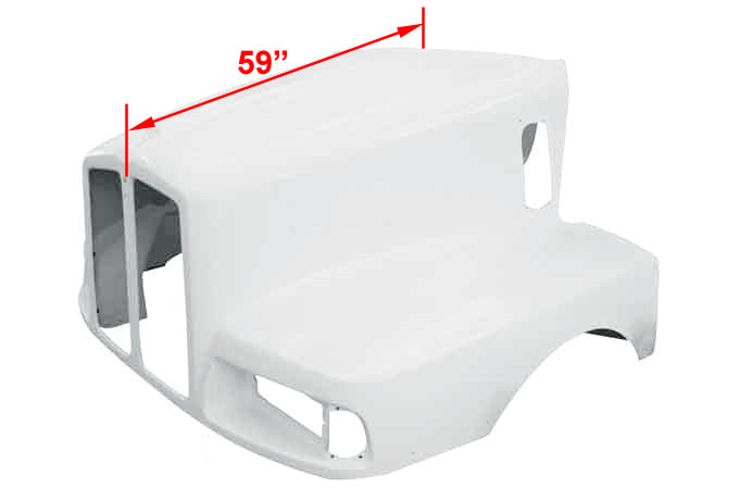Durabuilt Fiberglass Replacement Hood For Kenworth T-600 II, K146-1165