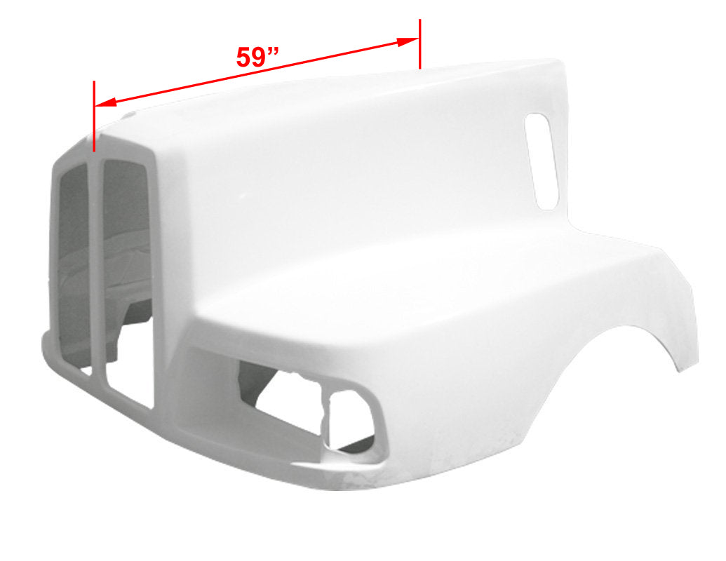 Kenworth T-600 Aero Hood - Big Truck Hoods