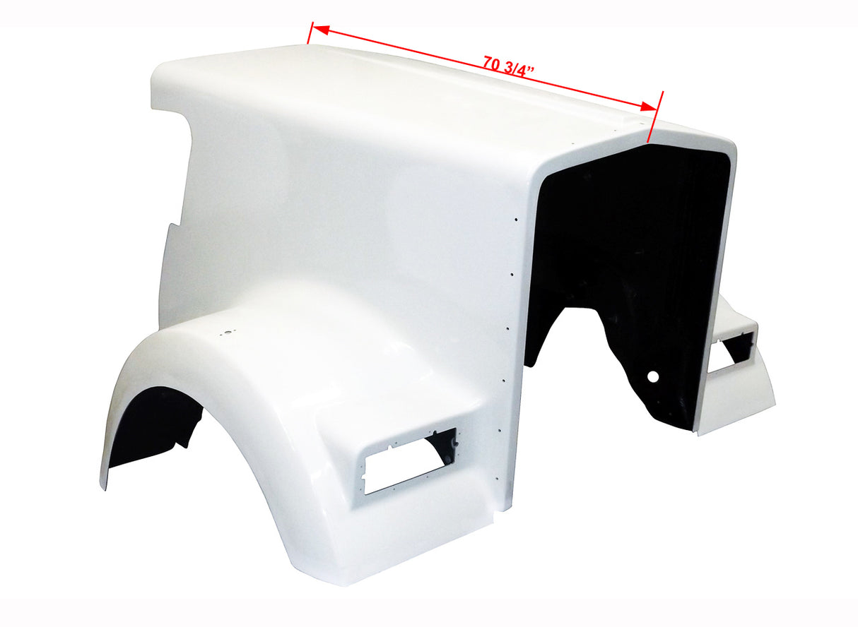 Premium Aftermarket Fiberglass Hood, Fits Kenworth W900L Flat Windshield L29-1007