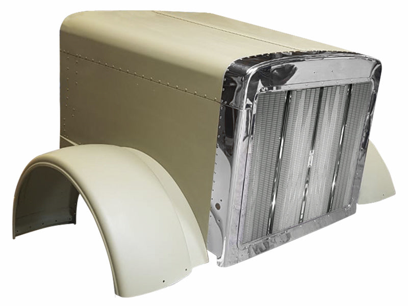 Durabuilt Aluminum Hood, Grill, Surround for Peterbilt 379 Extended