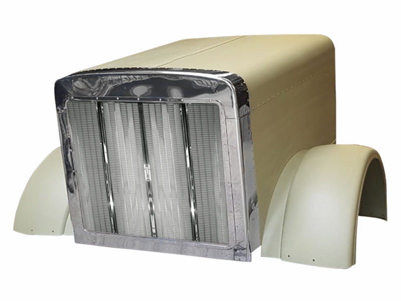 Durabuilt Aluminum Hood, Grill, Surround for Peterbilt 379 Extended
