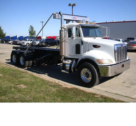 16" Steel Chrome Bumper with Small Tow Pin Hole for Peterbilt 335 | Big Truck Hoods