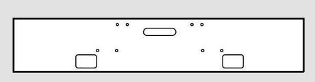 Freightliner FLD Classic Bumper 18? Ultramax With Fog Light Hole Cutouts 8 Bolt - Big Truck Hoods