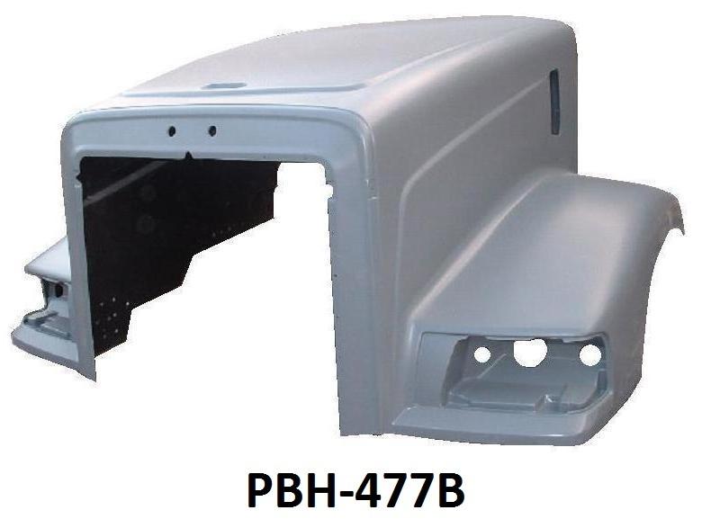 Peterbilt Model 377B / 385L Fiberglass rpl. Hood, Year 1998-2007 OEM Part # 13-04614UNF