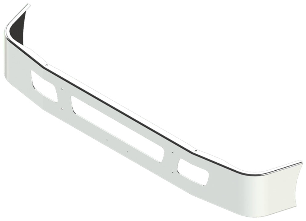 International 7300, 7400, 7500, 7600, 7700 Full Wrap Steel Chrome Bumper