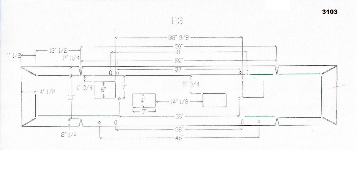 Ford F-600 / F-700 / F-800 Parachoques de acero cromado