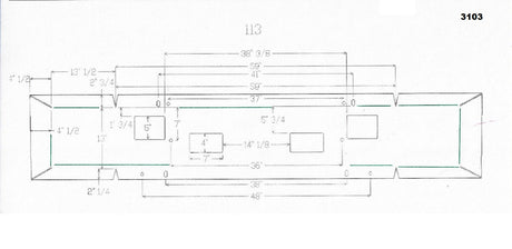 Ford F-600 / F-700 / F-800 Parachoques de acero cromado