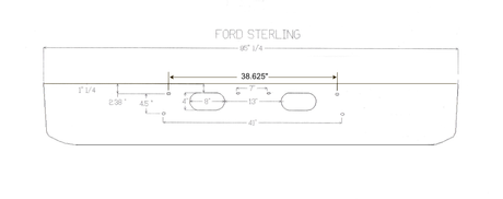 Sterling Set Forward Axle Series Steel Chrome Bumper