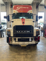 Mack CXU Set Back Axle Parachoques Acero Cromado 2008-Reciente 16 pulg.