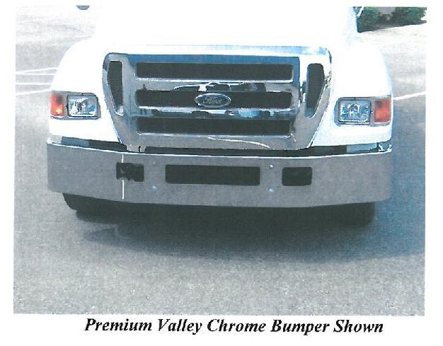 Ford F-650 F-750 F-850 Steel Chrome Bumper