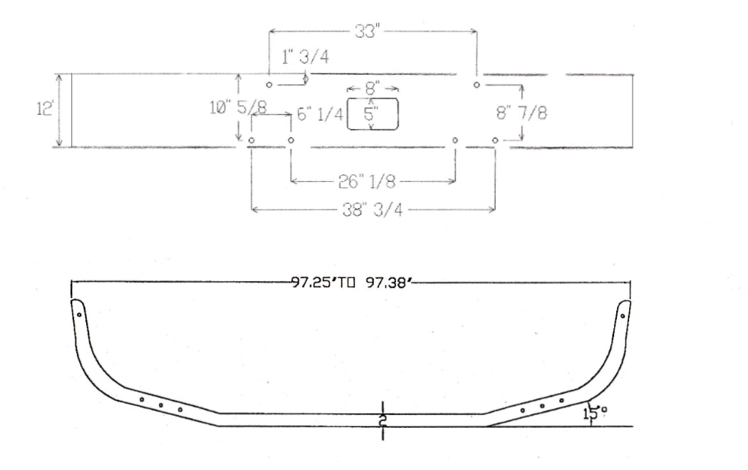 Bumper Fits Peterbilt 385