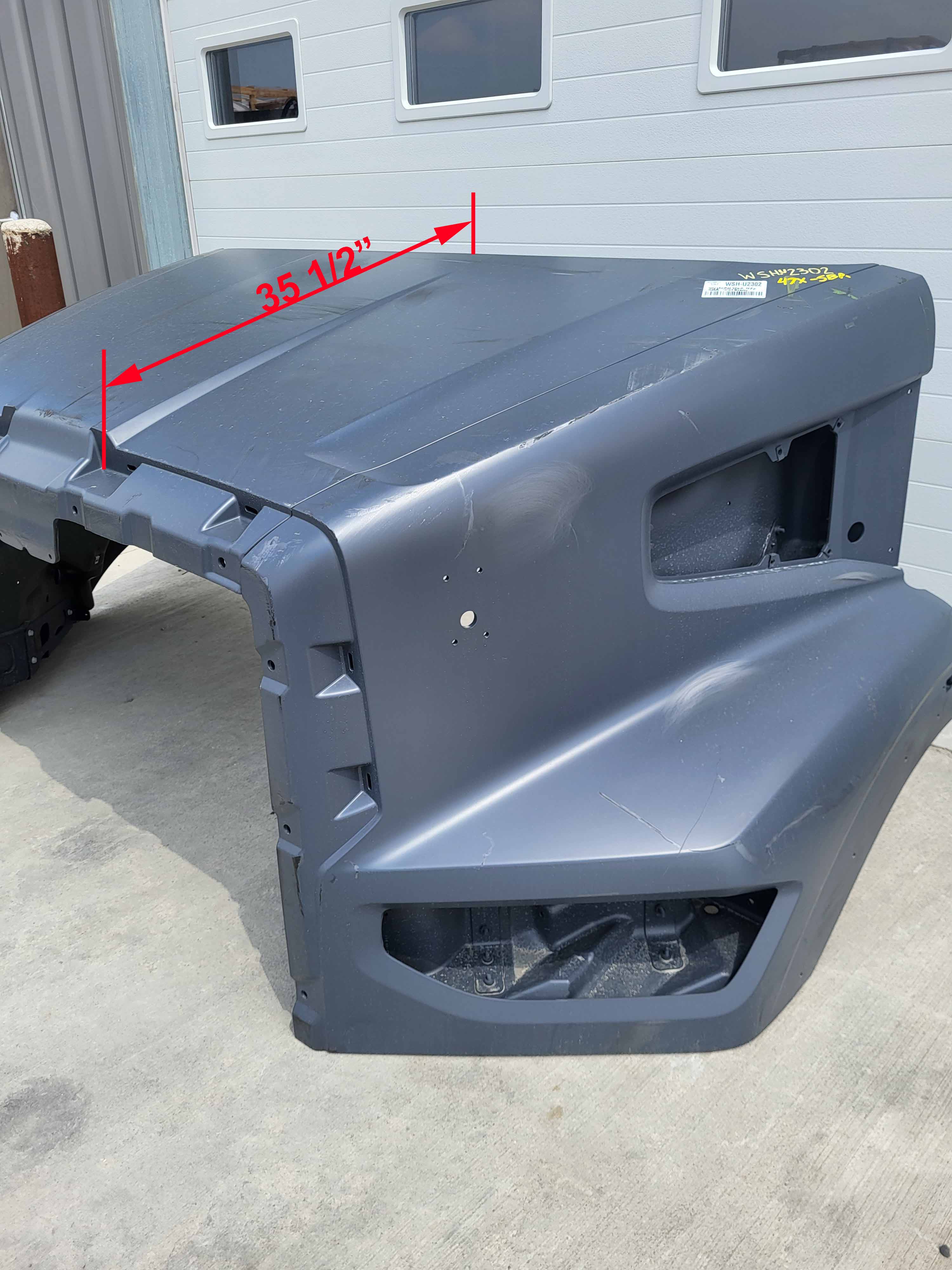 Western Star 47X SBA Hood, R/L Mirror, OEM Take Off, A17-21724-010