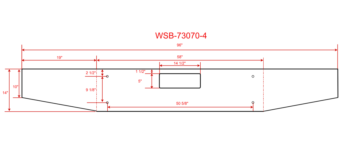 Parachoques de acero cromado Western Star 49X 73067