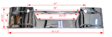 DuraBuilt Freightliner New Cascadia Stainless Steel Clad Bumper 2018- Up W/ Fog Light Cut Outs