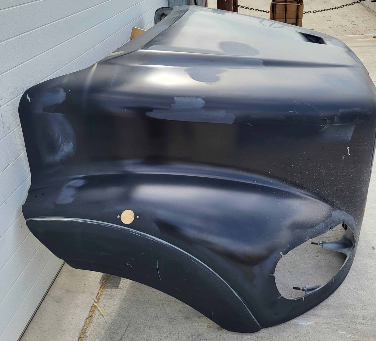 Freightliner M2 112 Hood, Fender Ext., & Bezel Notches, OEM Takeoff, U23106