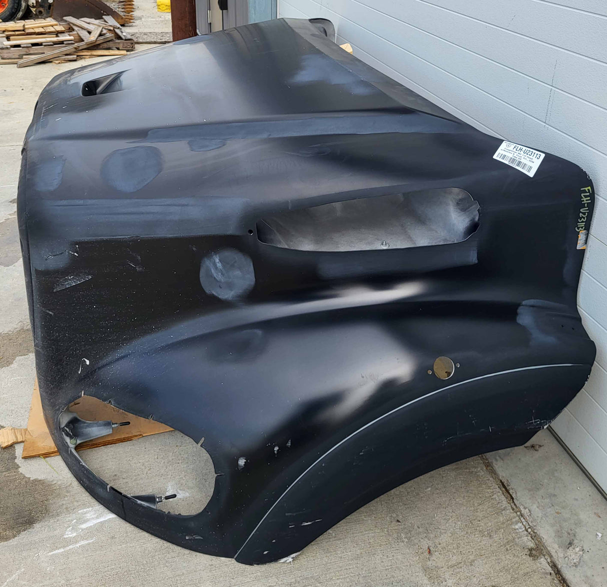 Freightliner M2 112 Hood, Fender Ext. & Bezel Notches, OEM Take Off, U23113