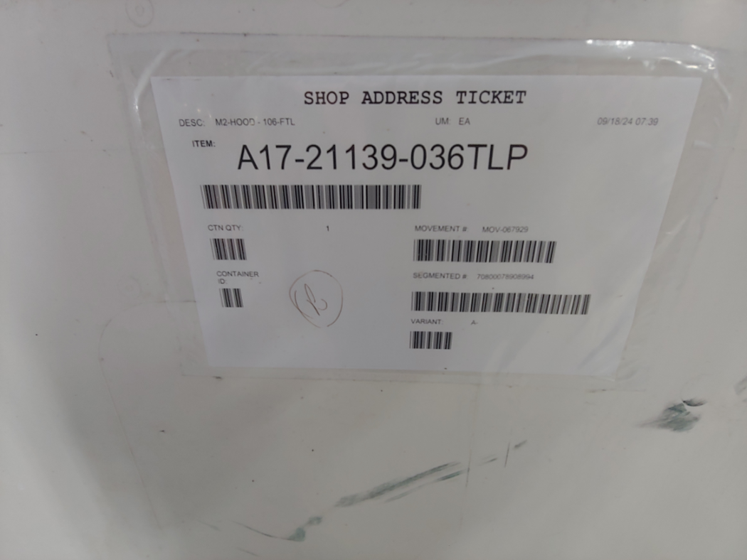 Freightliner M2 106 Hood Take off Hood, A17-21139-036, Cosblem OEM