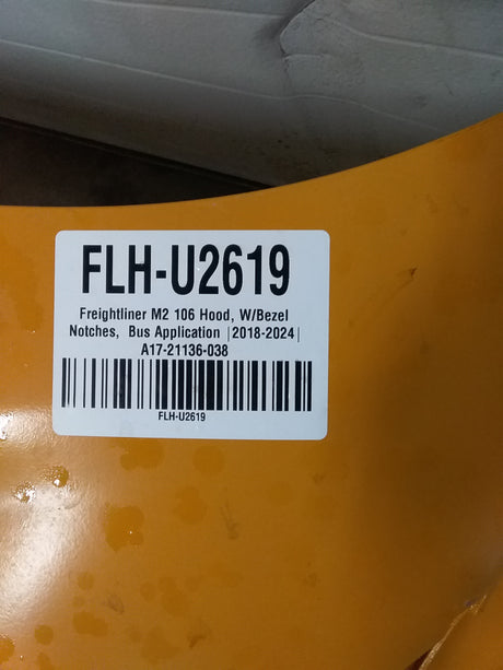 Freightliner M2 106 Hood, W/Bezel Notches,  Bus Application |2018-2024| A17-21136-038