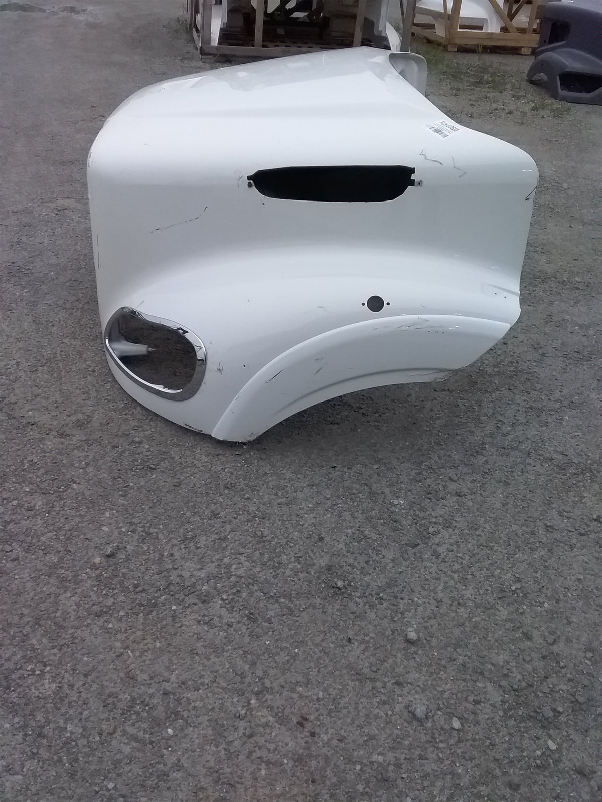 Freightliner M2 112 Hood, 2023-25, Fender Ext. Bezel Notches|OEM Takeoff| A17-18280-032