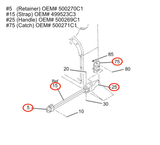 Conjunto de faros delanteros del lado del conductor International 4100/4200/4300/4400/8500/8600