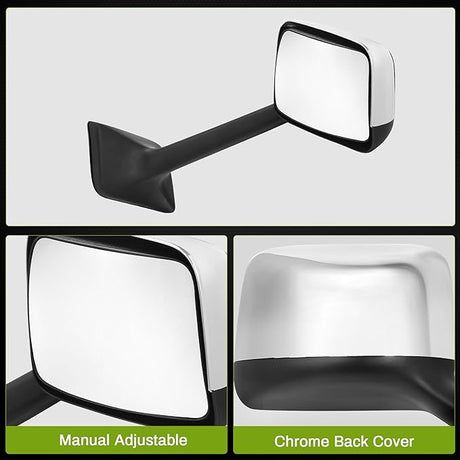 Value HD- International LT/ RH  Chrome Hood Mirrors RH
