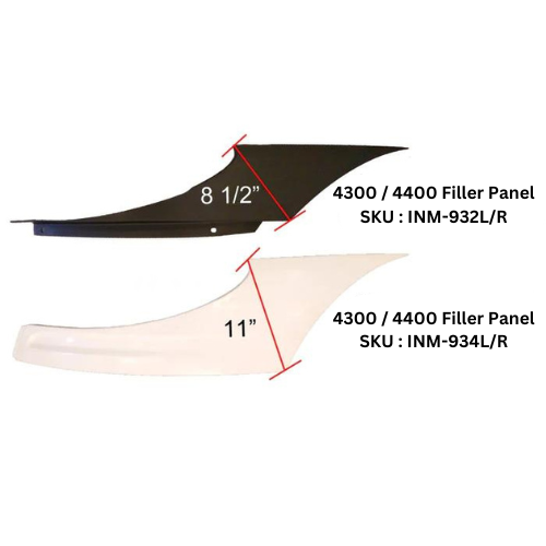 Panel de relleno del lado del conductor International 4300