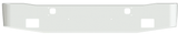 Aftermarket Chrome Steel Bumper, Fits Kenworth W900B with Fog Light Cutouts