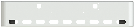 9 oval cutouts, 18" Steel Chrome Bumper