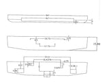 Aftermarket Chrome Steel Bumper, Fits Kenworth W900B With Fog Light Cutouts
