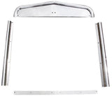 Aftermarket Stainless Grille Surround, Fits Kenworth W900A