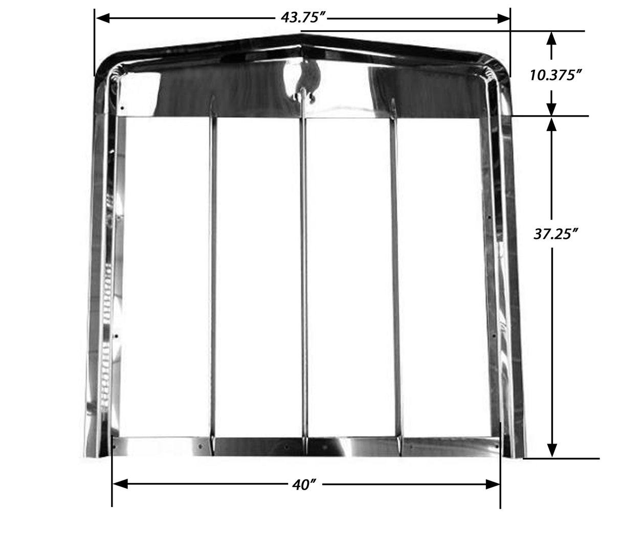 Durabuilt Stainless Grille Surround, Fits Kenworth W900L K213-20*