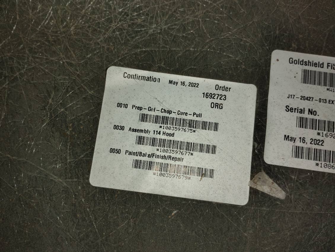 Freightliner 114SD SBA Hood w/Access Door, OEM Take Off U23138