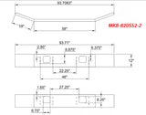 Mack GU/ CTP 713  2 Tows Stainles Steel Bumper by Durabuilt- Big Truck Hoods