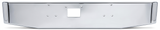 DuraBuilt Peterbilt 379 Stainless Steel Bumper | 16" Tapered & Rolled | No Fogs | PBB-570SS6TR4