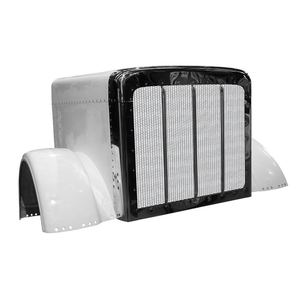 Durabuilt 388 FRP Short Hood, integrated fenders &grill, L29