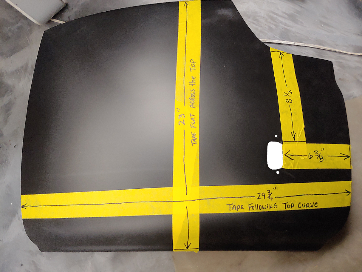 Fiberglass  Fender Extension for Peterbilt 367 (Passenger side)