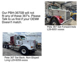 DuraBuilt Peterbilt 367 Fiberglass Hood | Set Back Axle | Modified Design | PBH-367SB