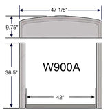Aftermarket Stainless Grille Surround, Fits Kenworth W900A