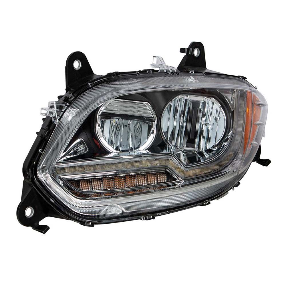 International LT Headlight Chrome  2017 - 2021 LH Headlight Assembly Full LED