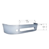 Freightliner Columbia Bumper Steel Chrome 18 in.