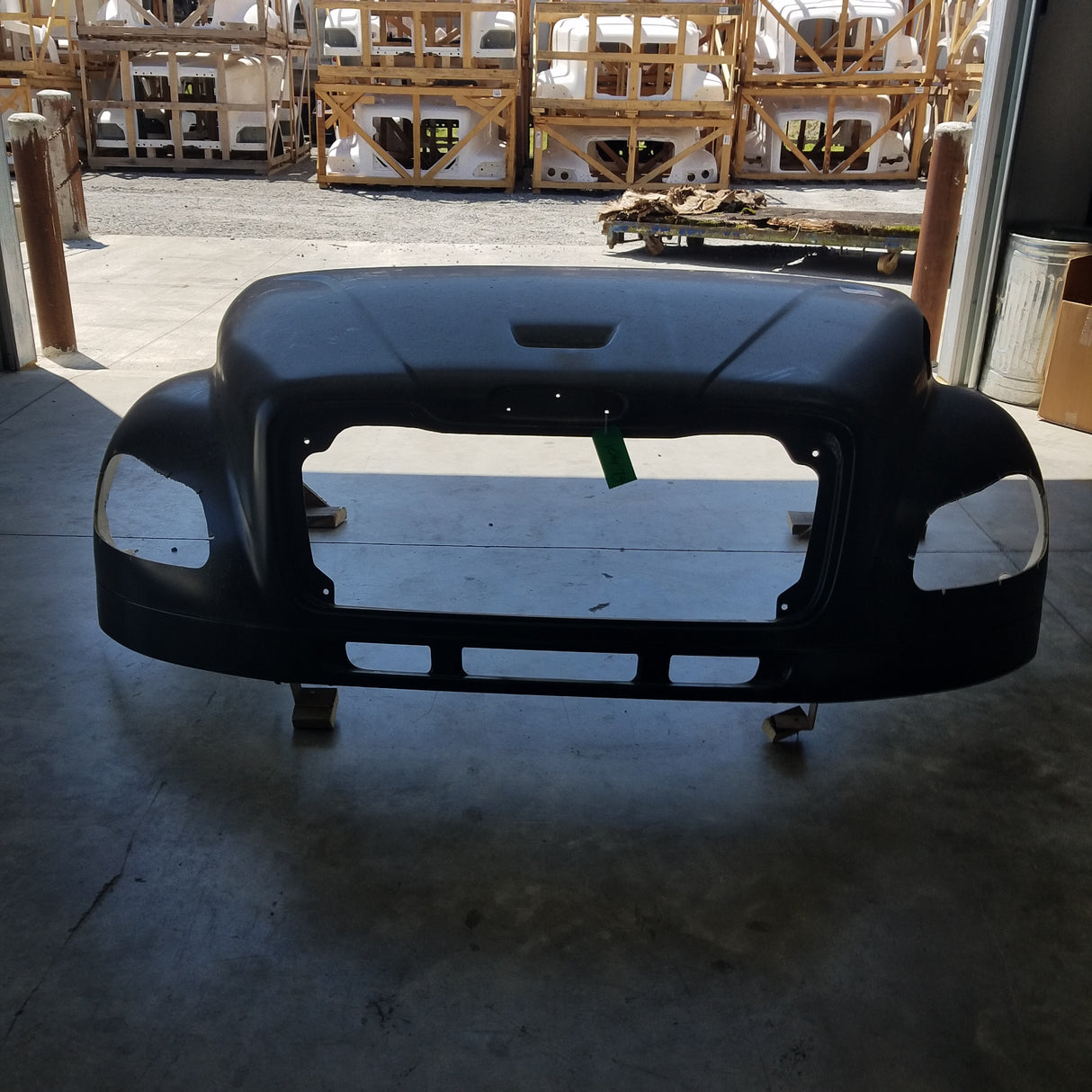 Freightliner M2 106 Hood W/Valance W/Bezel Notches New OEM Cosmetic Blemished - Big Truck Hoods