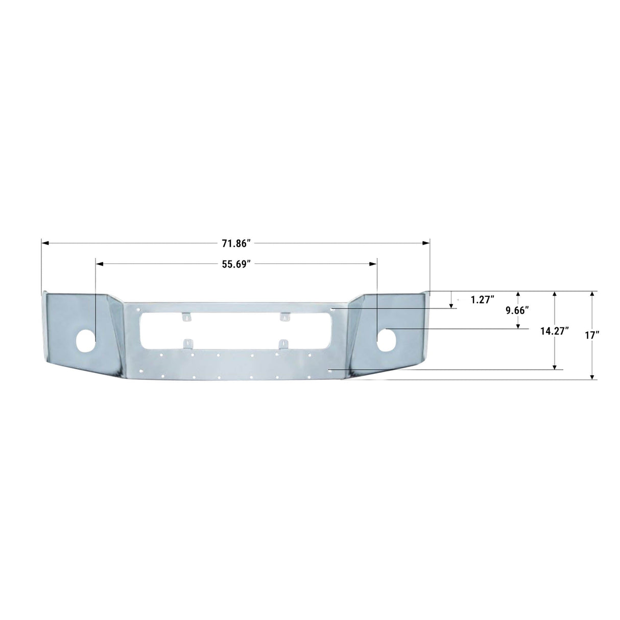 Freightliner Coronado Stainless Steel Front Bumper