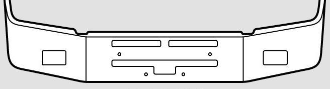 Aftermarket Chrome Steel Bumper, Fits Kenworth T-400