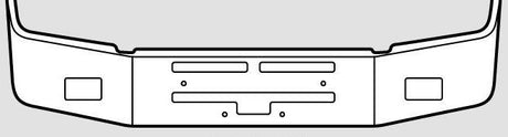 Kenworth T-400 Steel Chrome Bumper - Big Truck Hoods