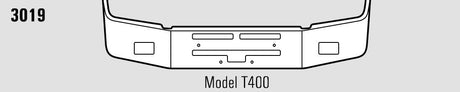 Kenworth T-400 Steel Chrome Bumper - Big Truck Hoods