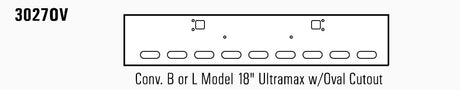 Kenworth W900L & W900B Steel Chrome Bumper With Oval Light Cutouts - Big Truck Hoods