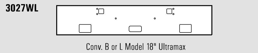 Kenworth W900L & W900B Steel Chrome Bumper With Fog Light Cutouts - Big Truck Hoods