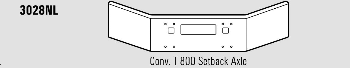 Kenworth T-800 Steel Chrome Bumper Without Fog Light Hole Cutouts - Big Truck Hoods