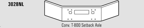 Kenworth T-800 Steel Chrome Bumper Without Fog Light Hole Cutouts - Big Truck Hoods