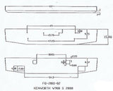 Parachoques de acero cromado Kenworth W900S con orificios para luz antiniebla